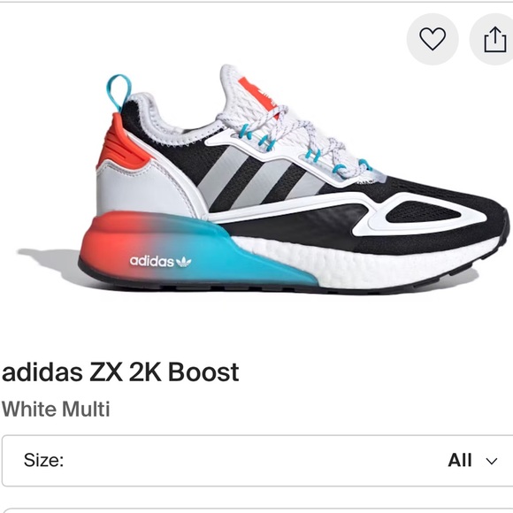 Adidas zx 2k boost size 8 - Picture 1 of 6
